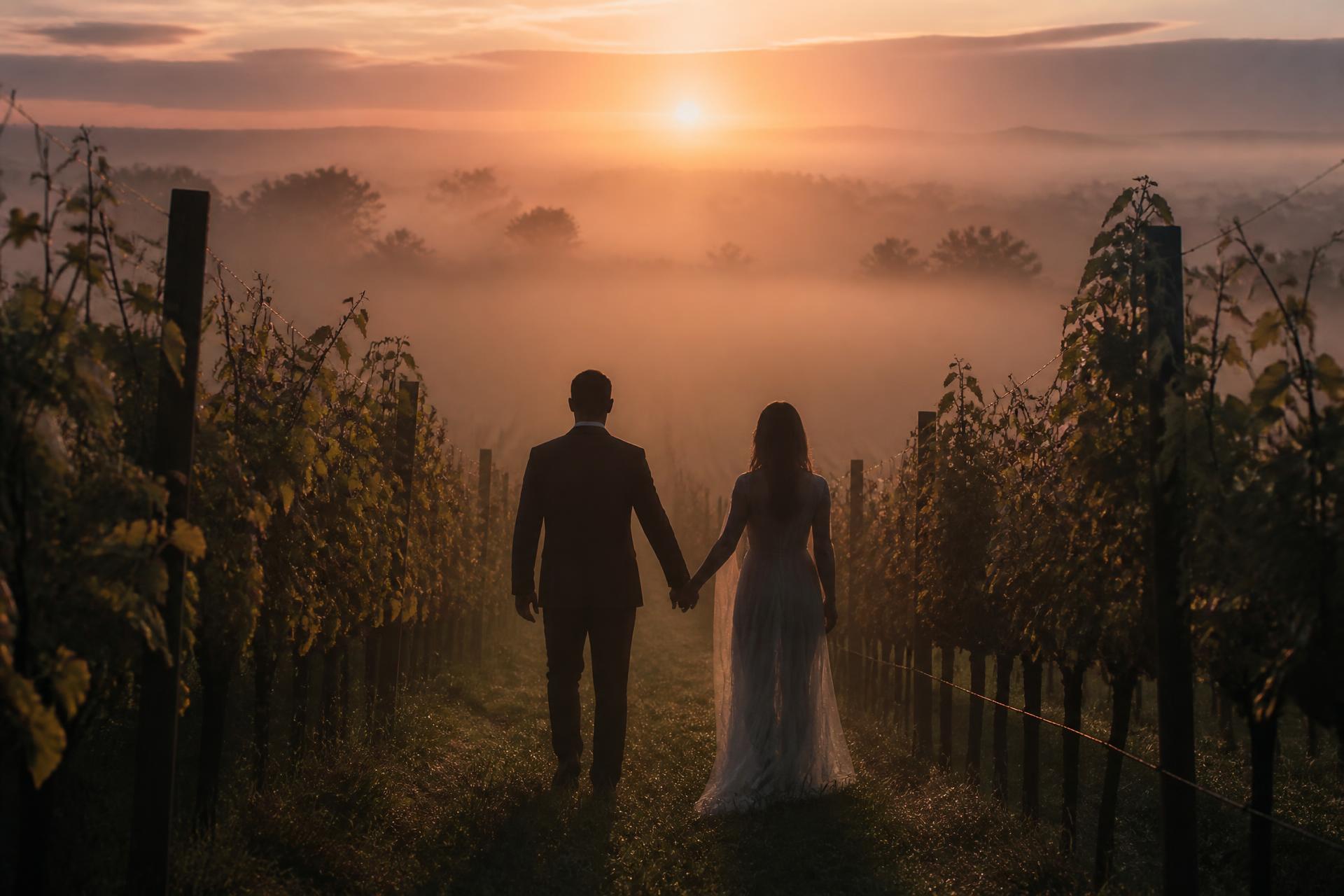 A quiet moment in the vineyard